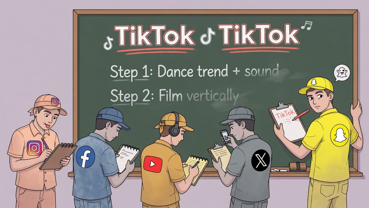 Why social media platforms are copying each other's features and what it means for creators